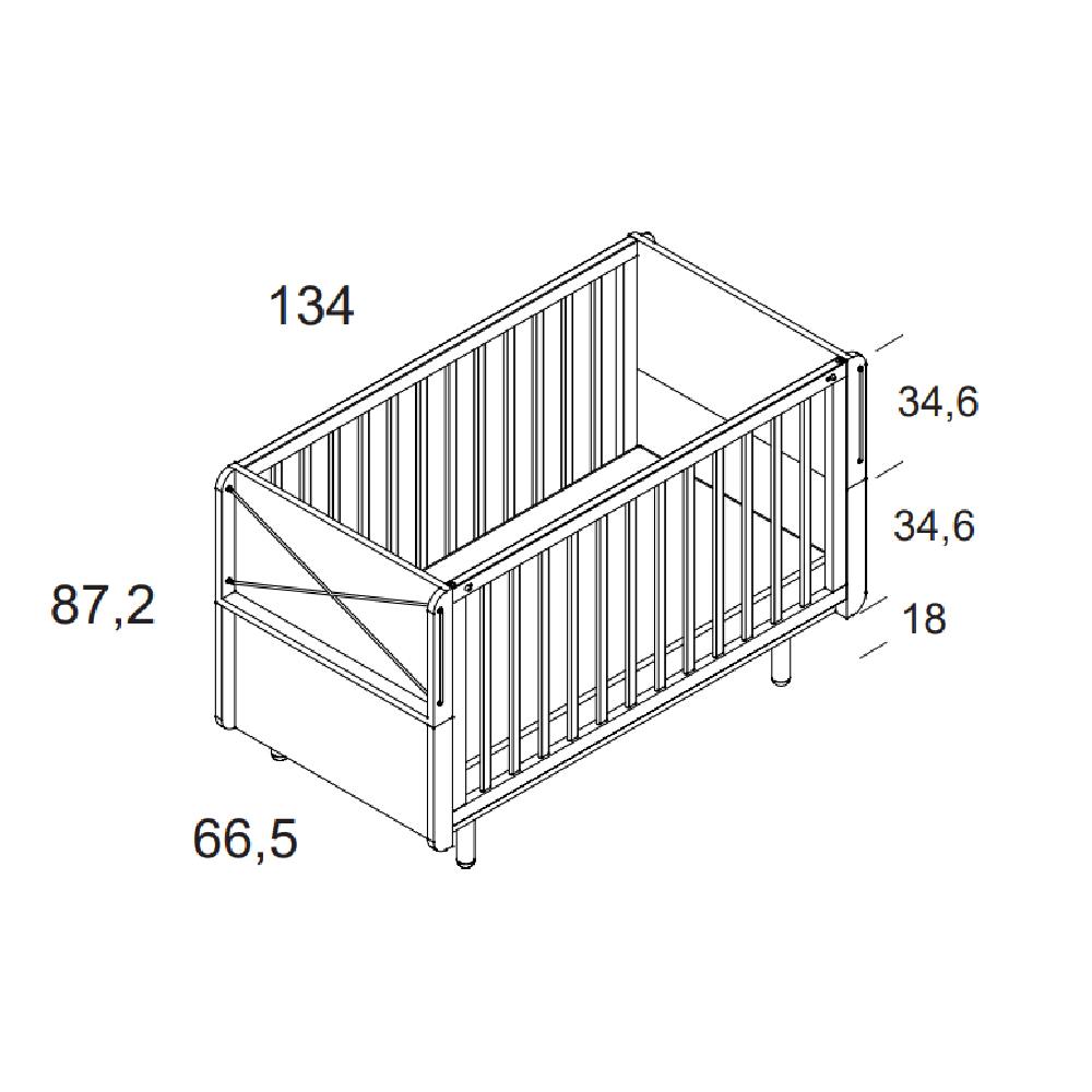 medidas cuna fold