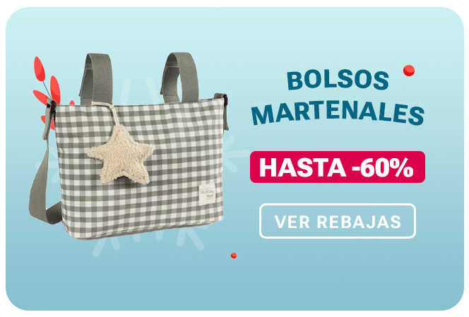 rebajas de invierno en bolsos maternales 70%