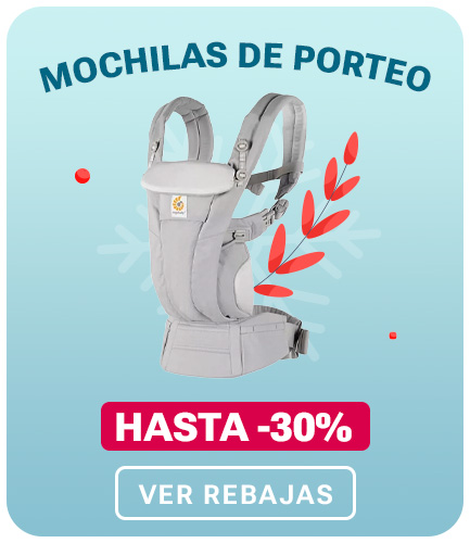 mochila de porteo portabebé en rebajas de invierno